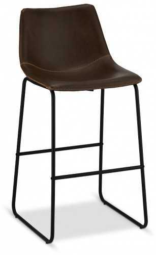 Barová stolička Guaro tmavo hnedá