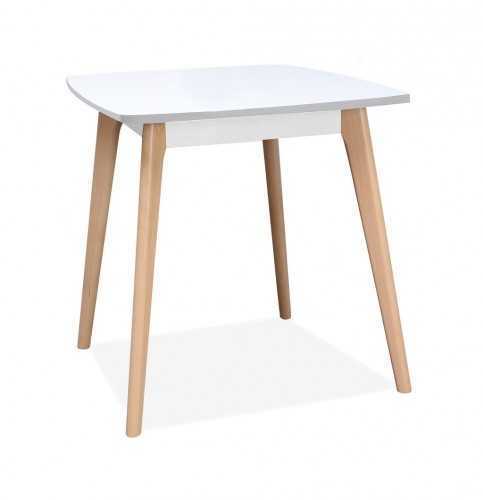 Jedálenský stôl Endever - 85x76x85 cm (biela