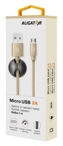 Kábel Aligator Premium Micro USB na USB 2A