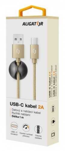Kábel Aligator Premium USB Typ C na USB 2A
