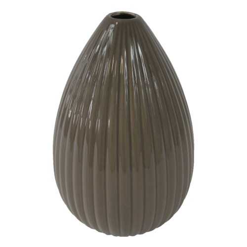 Keramická váza VK38 hnedá lesklá (25 cm)