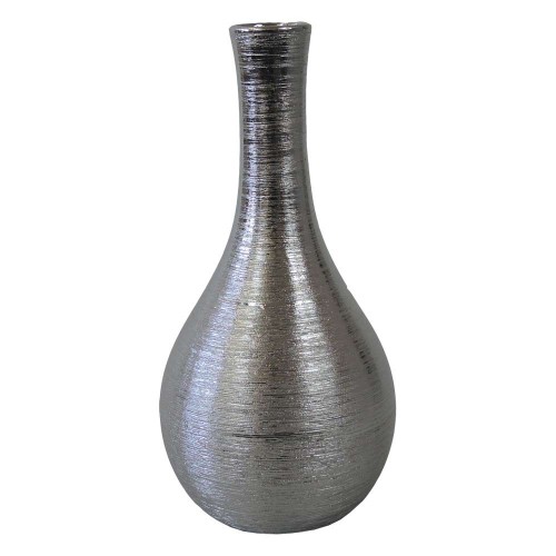 Keramická váza VK62 strieborná (30