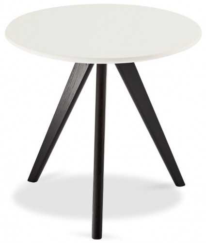 Konferenčný stolík Porir - 48x45x48 cm (biela