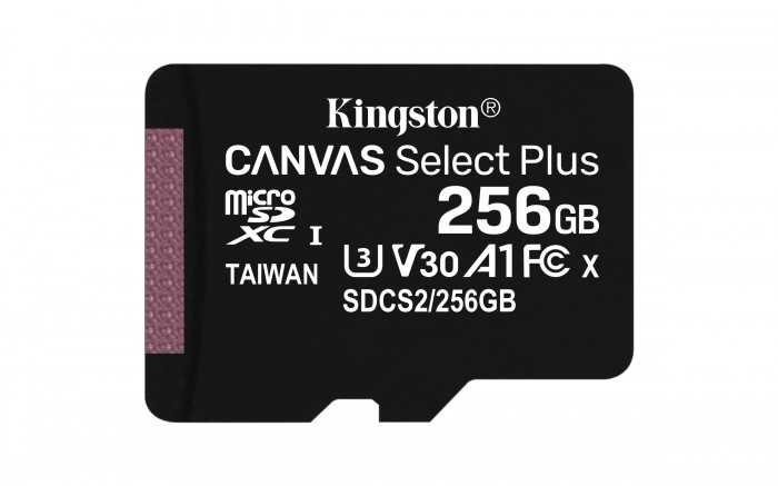 Micro SDXC karta Kingston Canvas Select Plus 256GB (SDCS2/256GB)