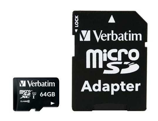 Micro SDXC karta Verbatim 64GB (44084)