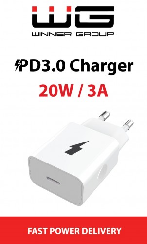 Nabíjačka WG 1x USB Type-C s Power Delivery 20W
