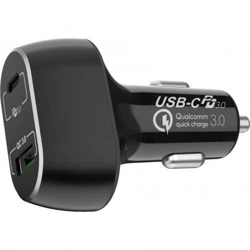 Nabíjačka do auta WG USB-C + USB