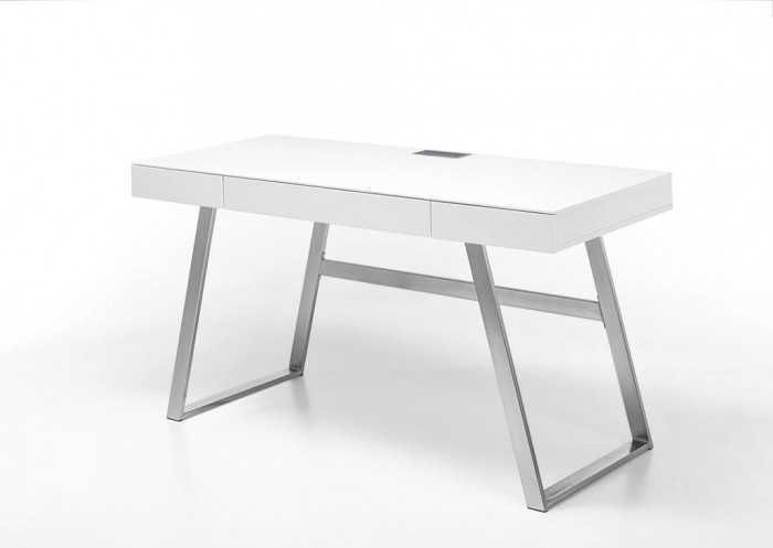 Písací stôl Tegmen (biela