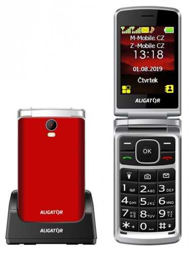 Tlačidlový telefón Aligator V710