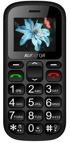 Tlačidlový telefón pre seniorov Aligator A321
