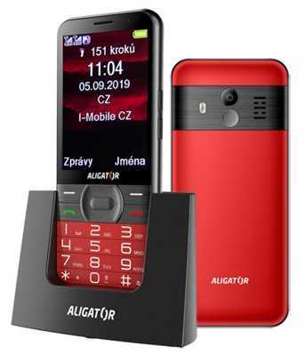 Tlačidlový telefón pre seniorov Aligator A900