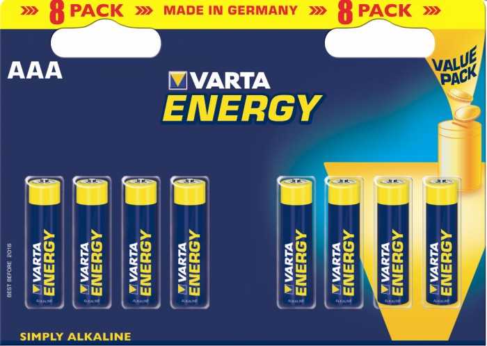 Varta Energy 8 AAA (Double Blister)