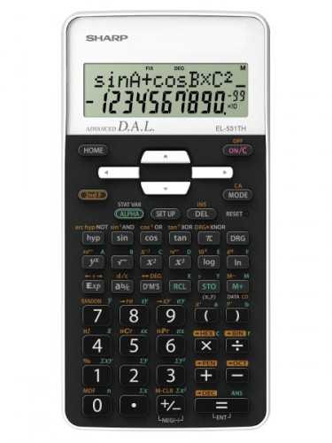 Vedecká kalkulačka Sharp EL531THBWH