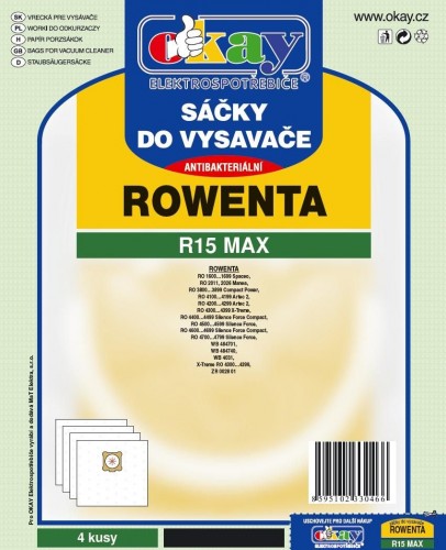 Vrecká do vysávača Rowenta R15 MAX