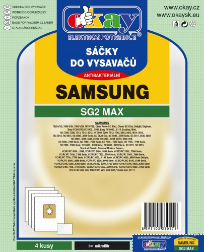 Vrecká do vysávača Samsung SG2 MAX