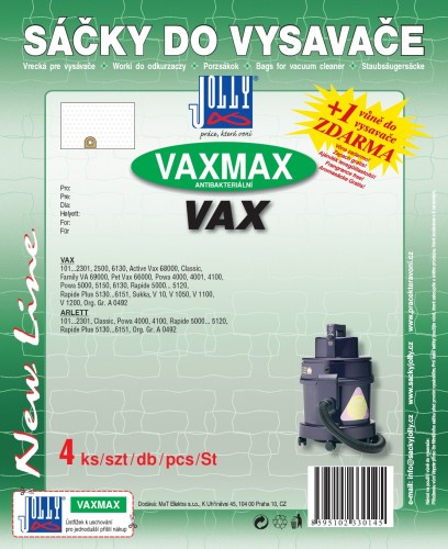 Vrecká do vysávača Vax MAX VAX