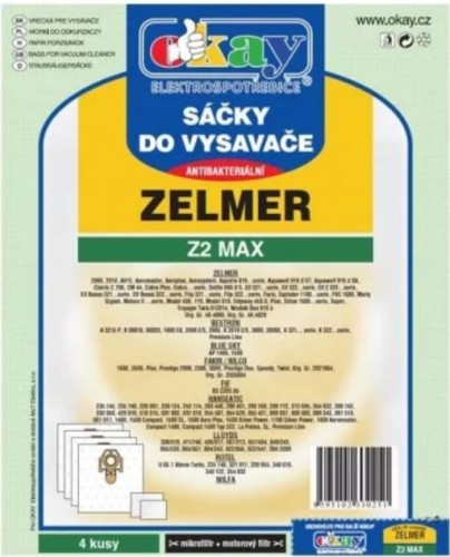 Vrecká do vysávača Zelmer Z2MAX