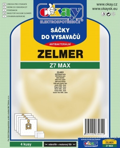Vrecká do vysávača Zelmer Z7MAX