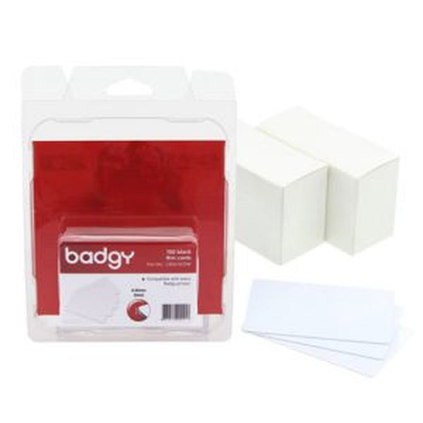 BADGY PVC Cards x100 - Thin (20mil - 0