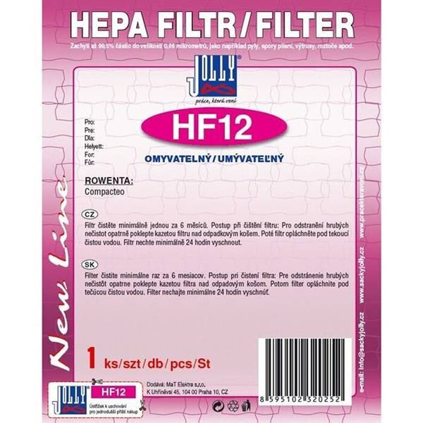 HEPA filter Rowenta HF12 Compacteo POŠKODENÝ OBAL