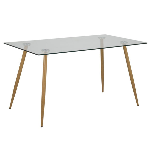 Jedálenský stôl Ballina 140x75x80 cm (číra