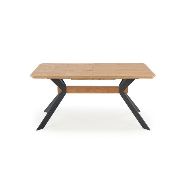 Jedálenský stôl Benifes rozkladací 160-200x76x90 cm (čierna