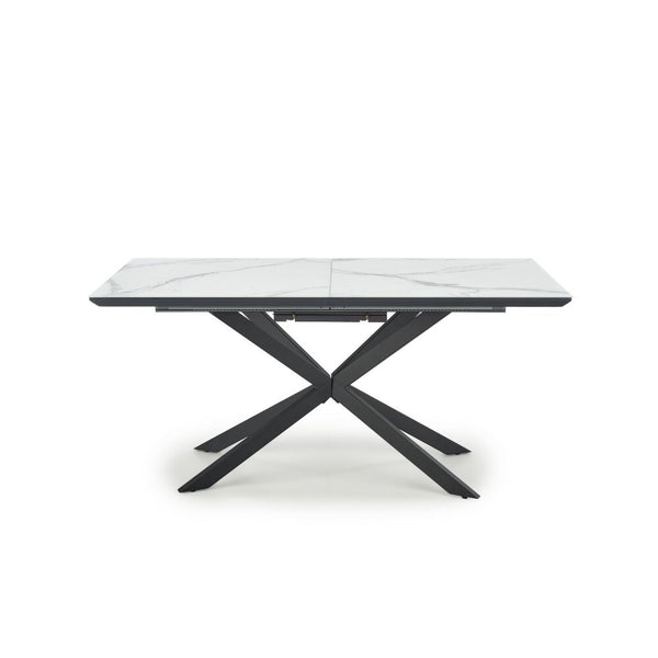 Jedálenský stôl Demonte rozkladací 160-200x76x90 cm biela