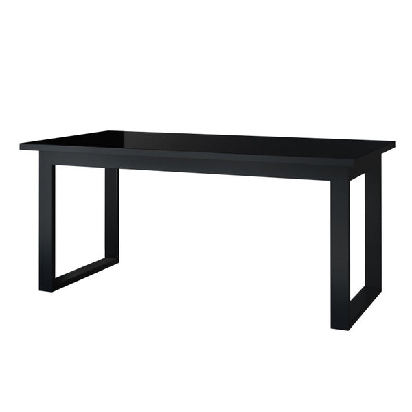 Jedálenský stôl Heprion rozkladací 170-220x76x90 cm (čierna)