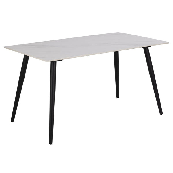 Jedálenský stôl Naas 140x75x80 cm (čierna