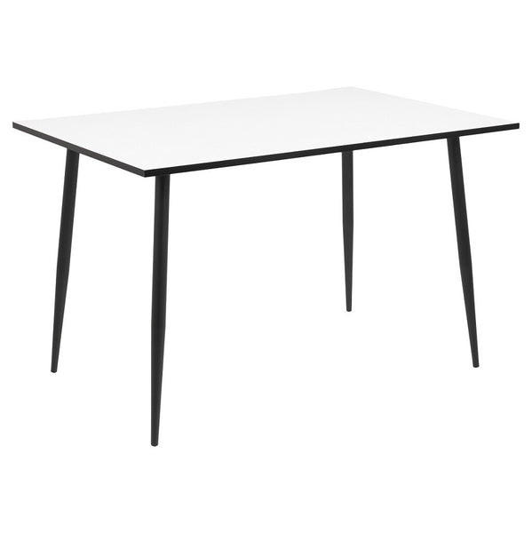 Jedálenský stôl Wyatt 120x80 cm (biela/čierna)