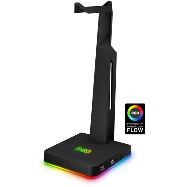 NEO Stand-It RGB stojanček na slúchadlá + USB hub