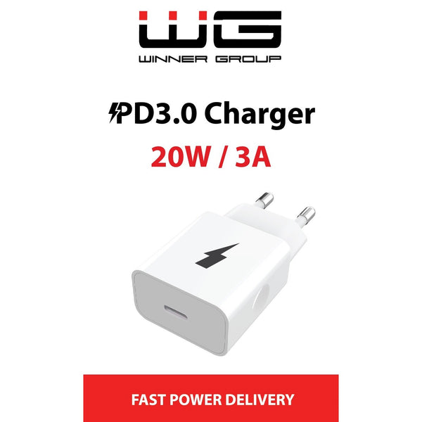 Nabíjačka WG 1x USB Type-C s Power Delivery 20W