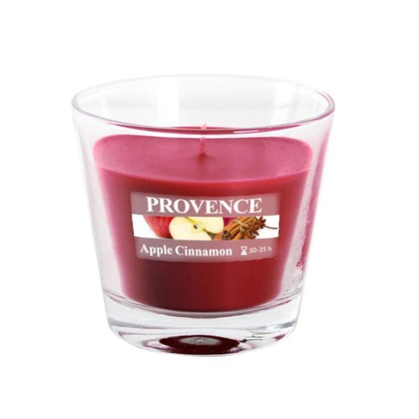Vonná sviečka v skle Provence Jablko a škorica