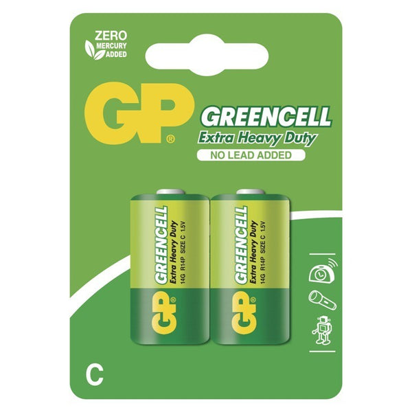 Zinkové batérie GP Greencell C (R14)