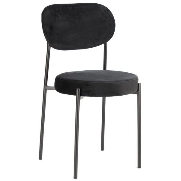 Jedálenská stolička Cally čierna