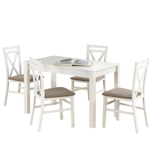 Jedálenský stôl Ksawery 120x76x68 cm (biela) - II. akosť