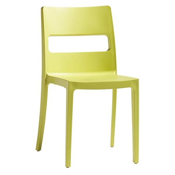 Plastová jedálenská stolička Serena zelená