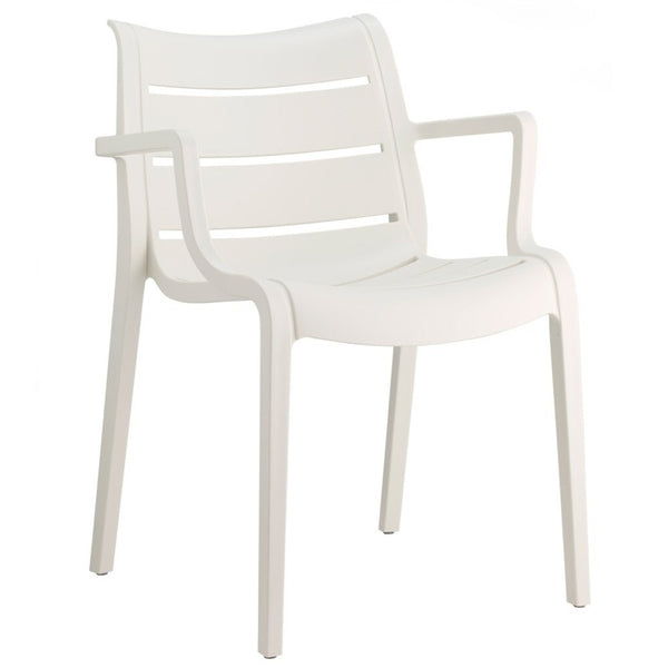 Plastová jedálenská stolička Suri biela