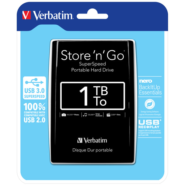 Verbatim Store 'n' Go 1TB/Externí/USB 3.0/2