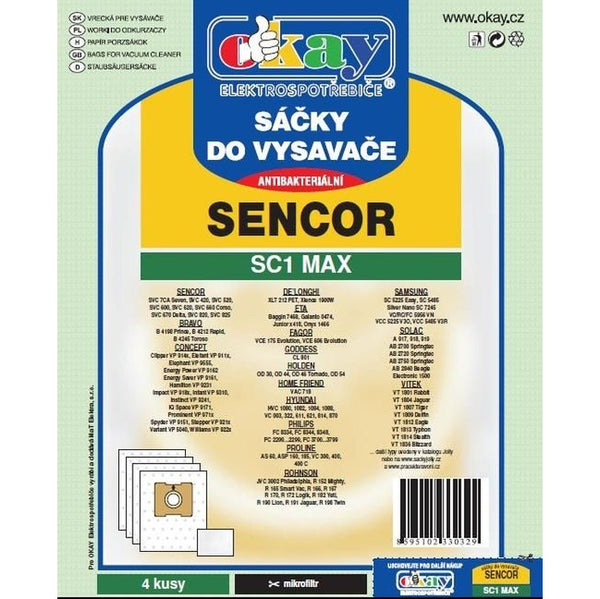 Vrecká do vysávača Sencor SC1MAX
